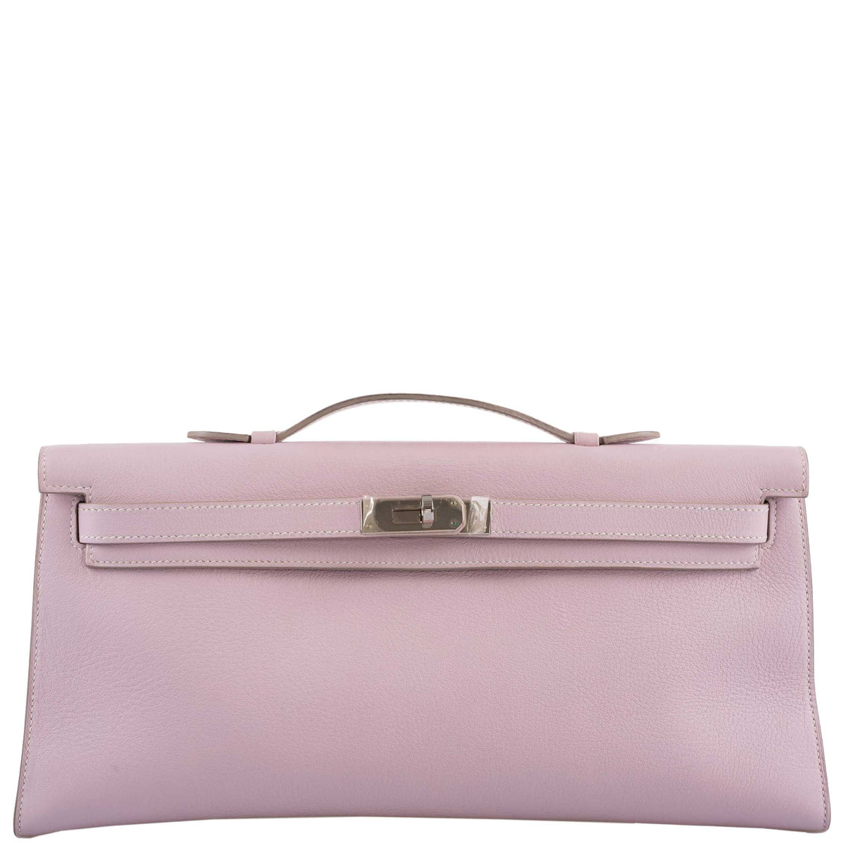 Hermes Kelly Longue Rose Dragee Evergrain with Palladium Hardware Hermes
