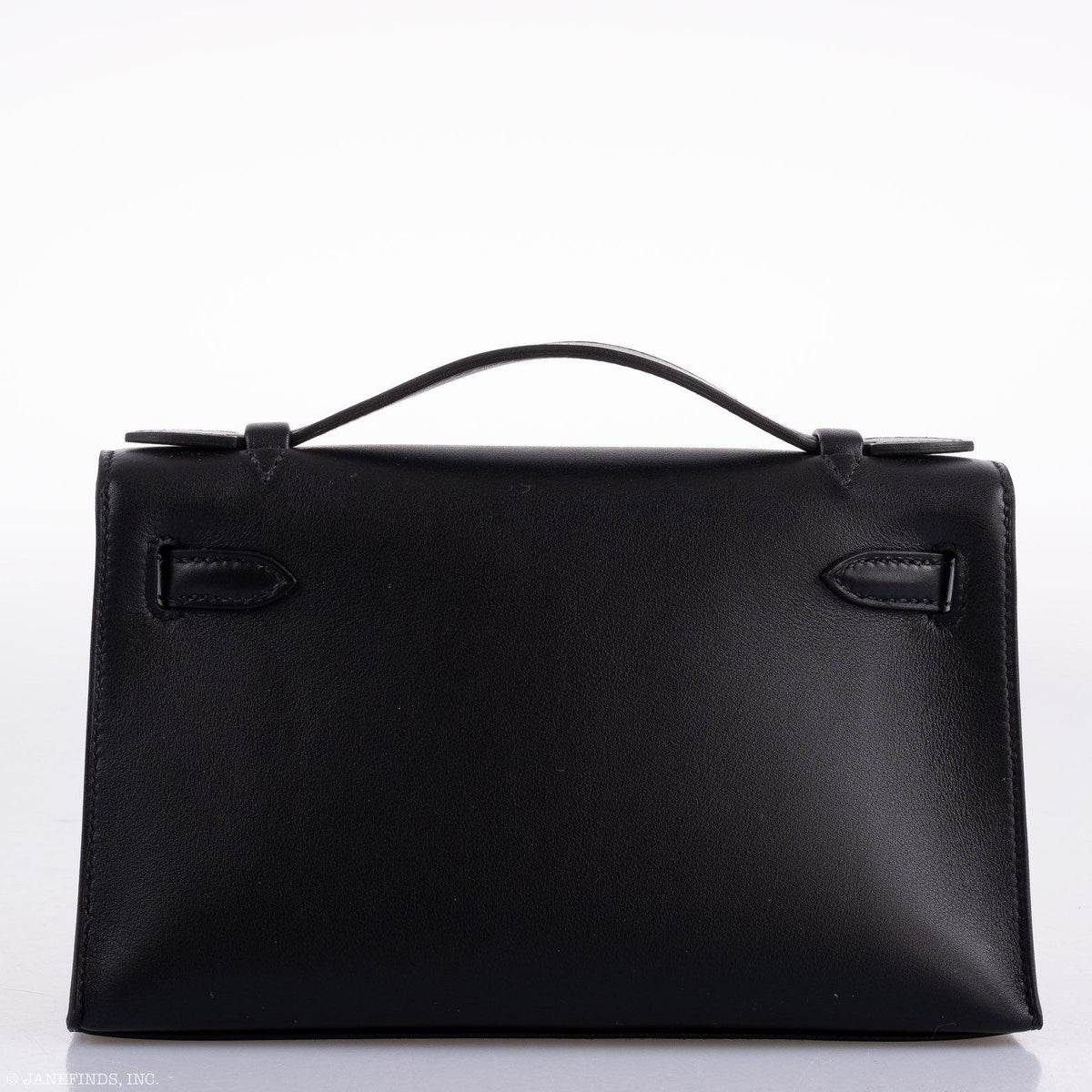 Hermes Kelly Mini Pochette Black Swift leather Gold Hardware Hermes