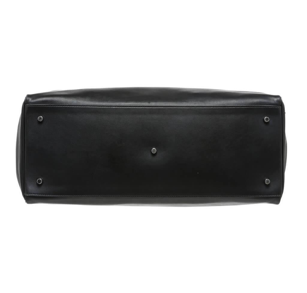 Hermès Relax Travel Bag Kelly 50 Black Crowned Bag