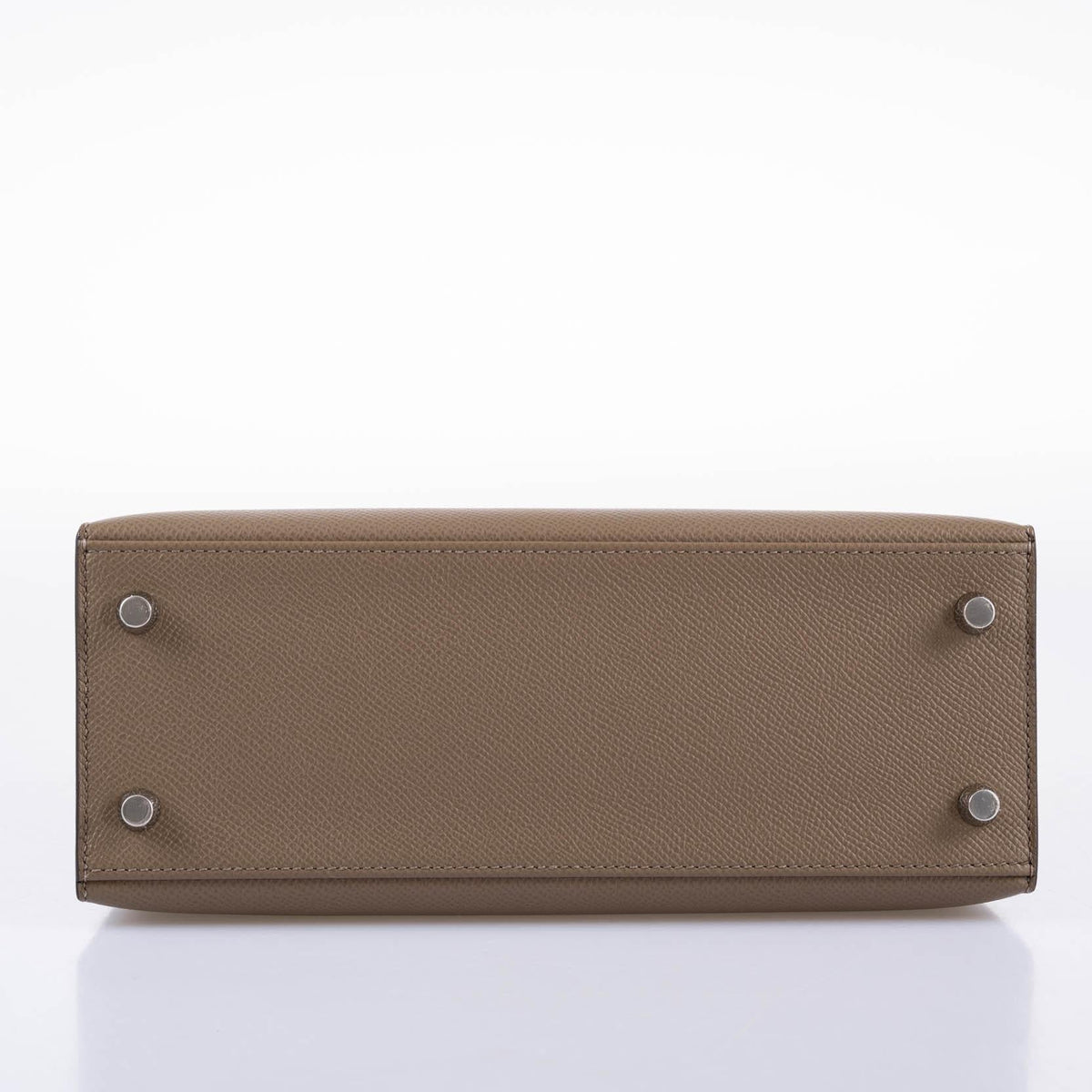 Hermes Limited Edition Sellier Kelly 25 Etoupe, Alezan & Biscuit Epsom with Palladium Hardware Hermes