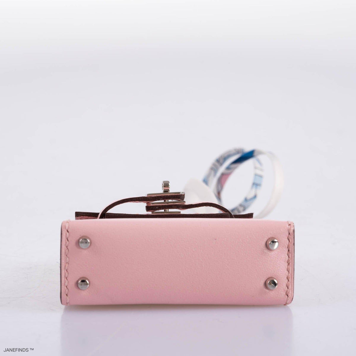 Hermes Micro Kelly Twilly Charm Rose Sakura Tadelakt Palladium Hardware Hermes