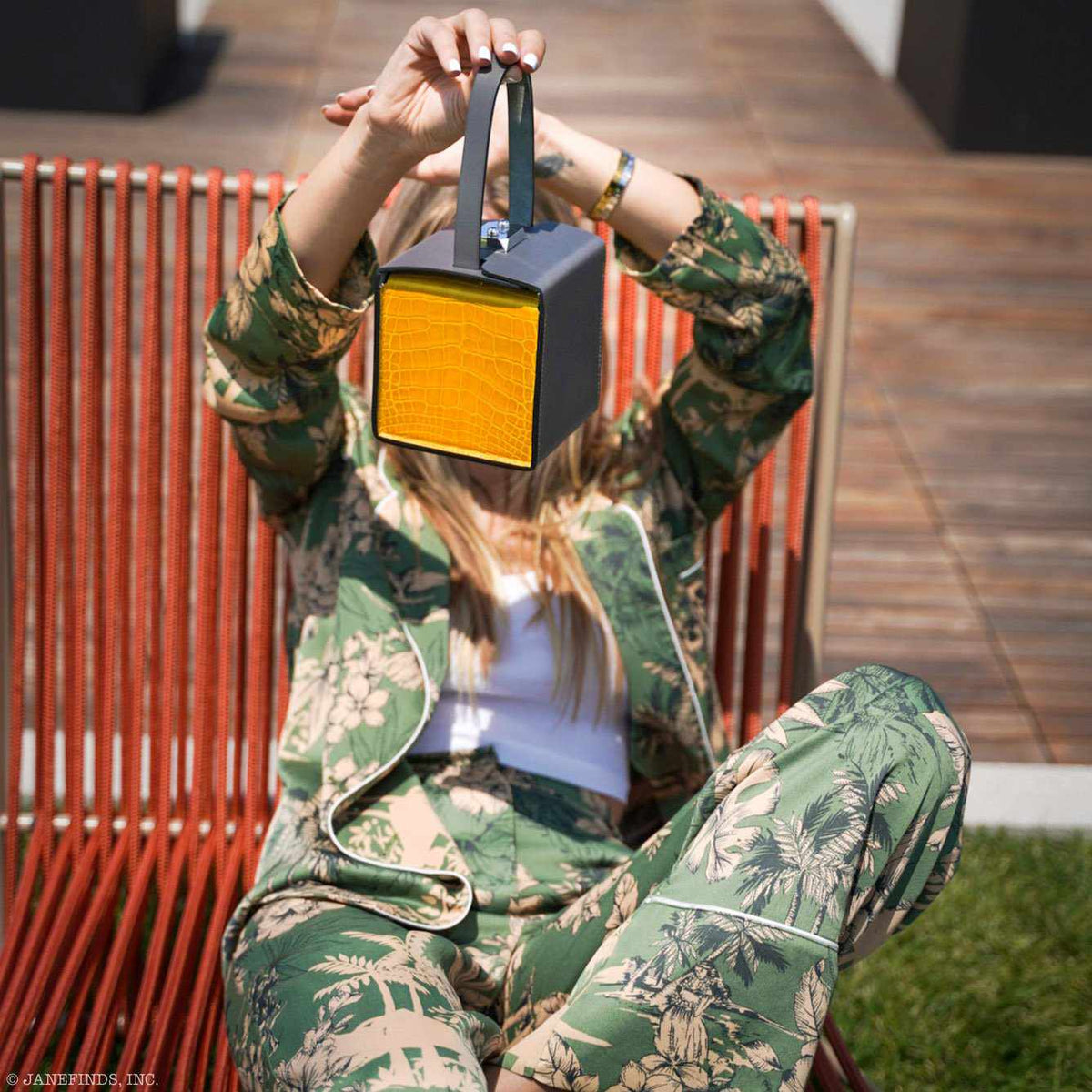 Hermes Minaudière petit h Box Bag, Gray, Saphir, Ambre Porosus Crocodile Silver Hardware Hermes