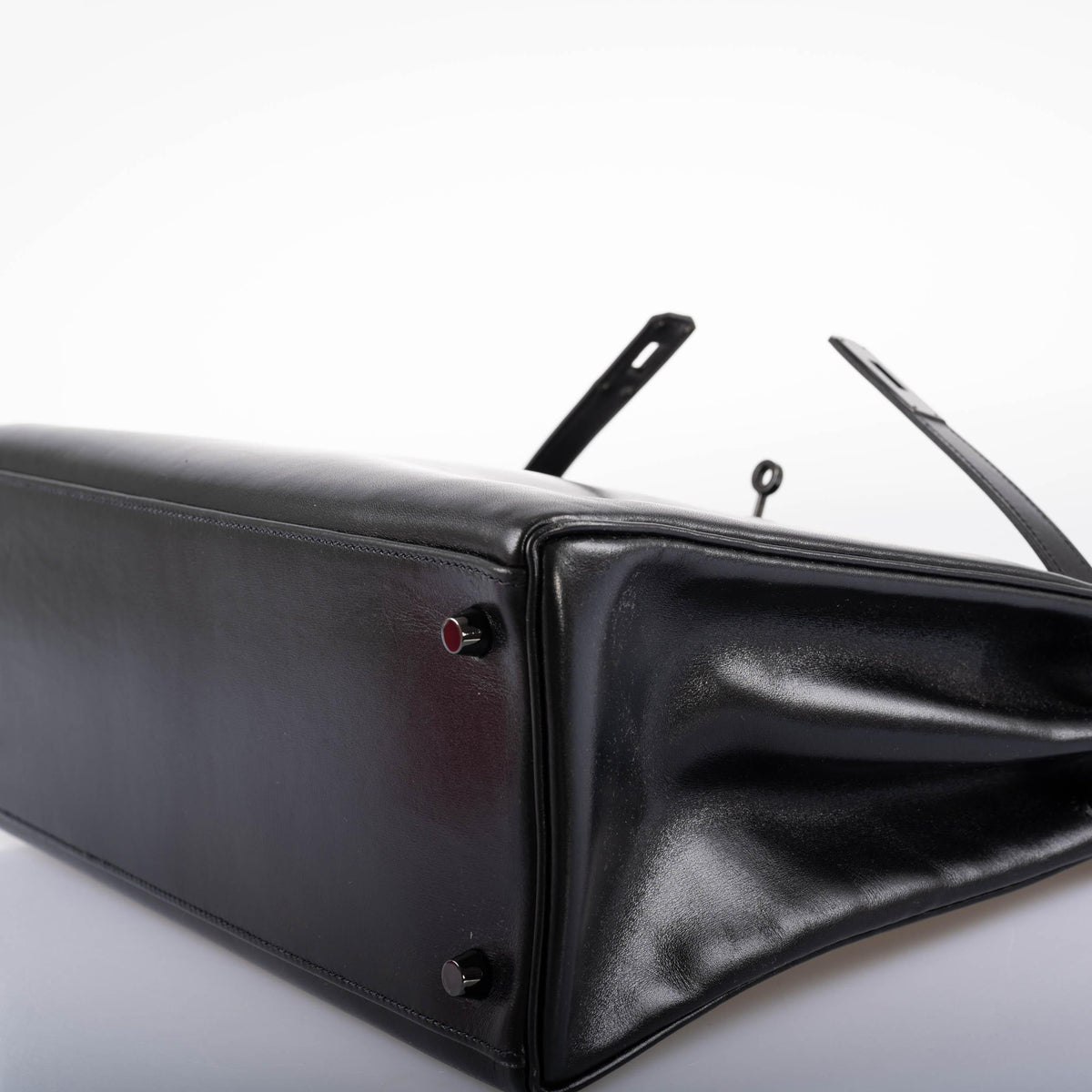 Hermes So Black Kelly 35 Retourne Black Box Leather PVD Hardware Hermes