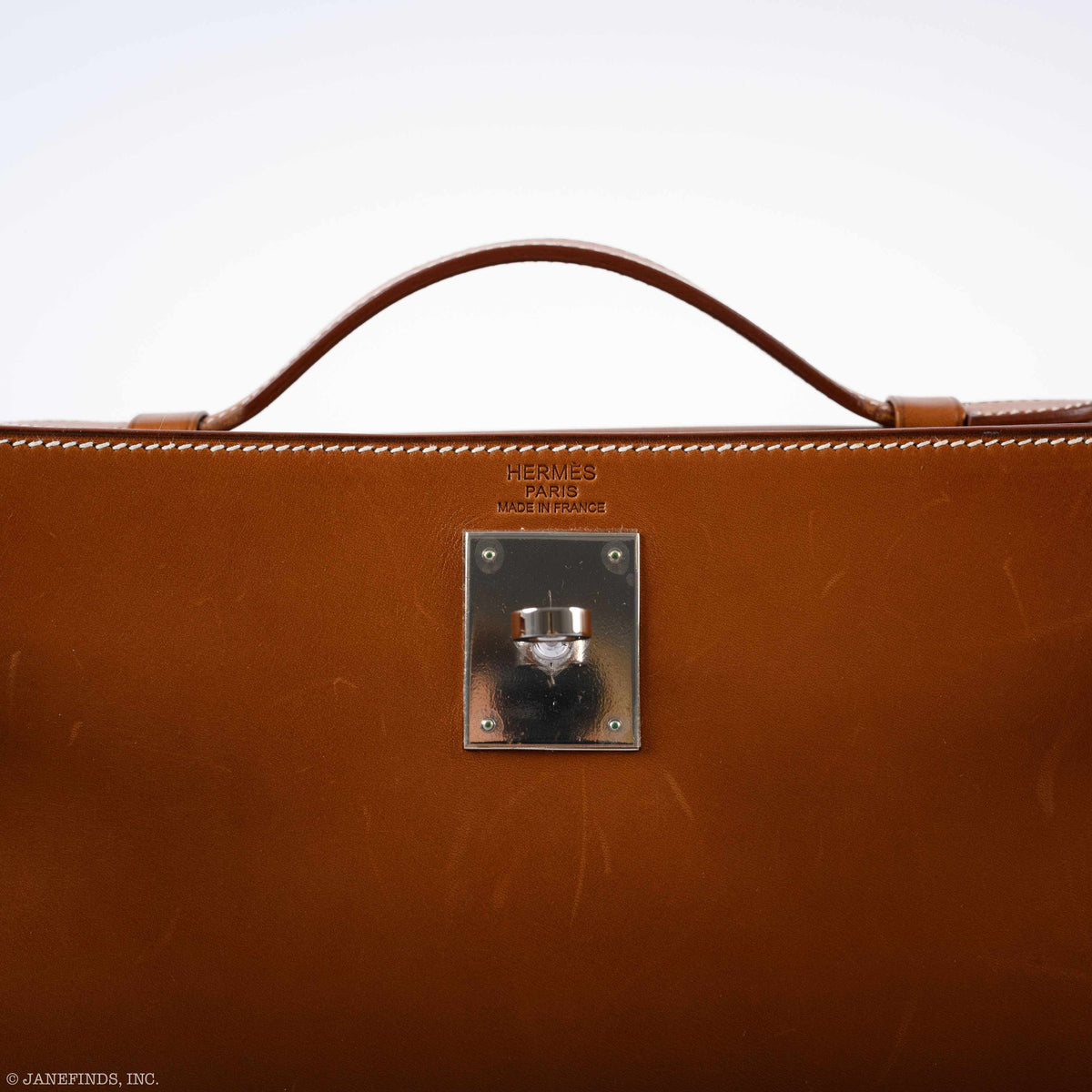 Hermes Teddy Kelly Clutch Barenia Leather & Mouton Shearling Palladium Hardware Hermes