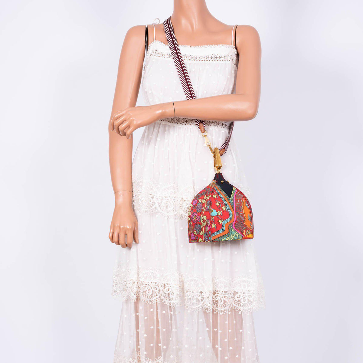 Hermes Unique Silk ‘Art des Steppes’ Yurt Runway Bag Hermes