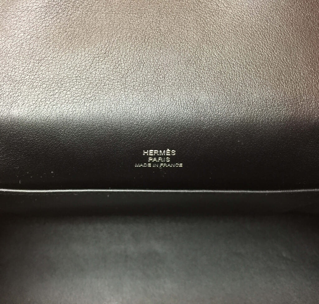 Hermès Clutch Kelly Pochette Black PHW Crowned Bag