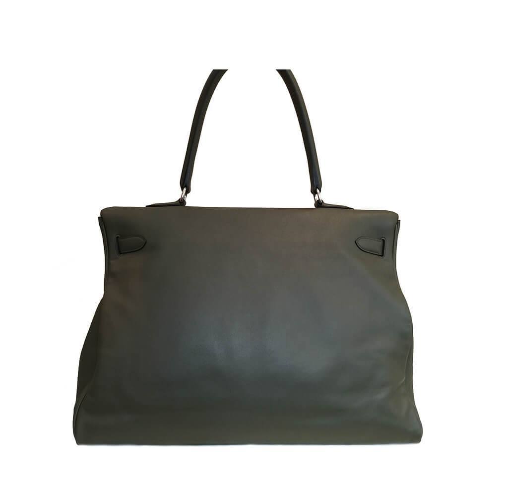 Hermès Travel Bag Kelly 50cm Vert de Gris Crowned Bag