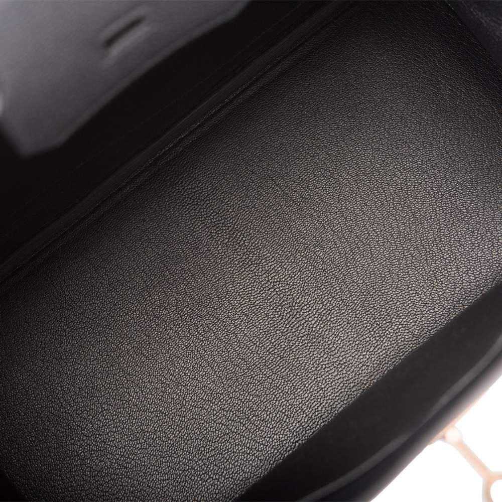 Hermes | Black Togo Birkin with Rose Gold Hardware | 30 Crowned Bag