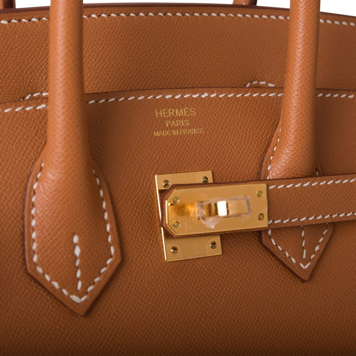 Hermes Birkin Sellier 25 Gold Veau Madame Gold Hardware Crowned Bag