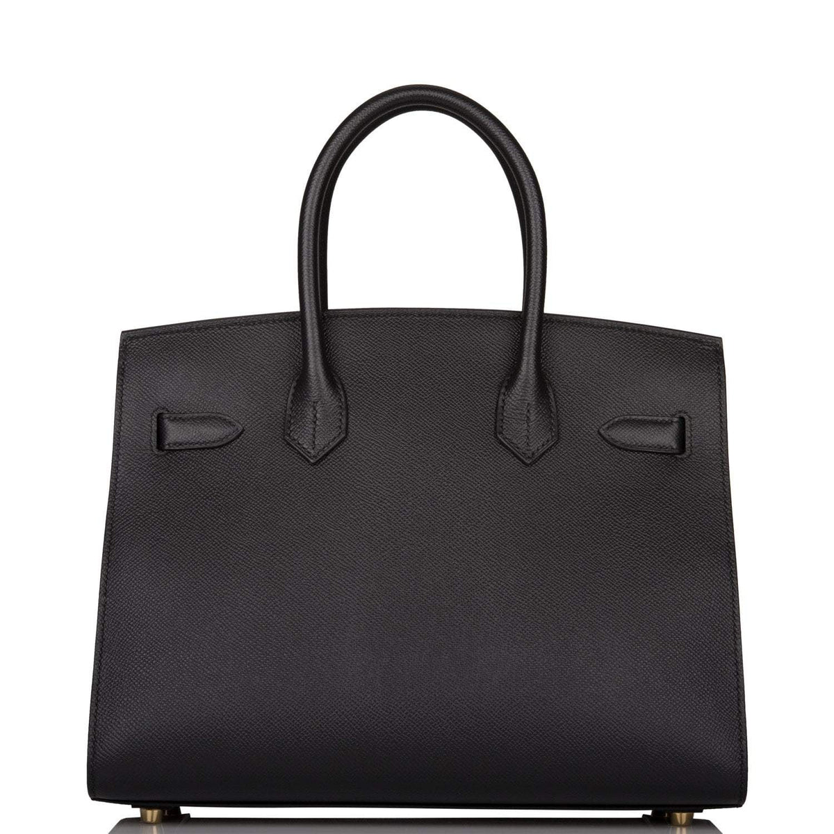 Hermes Birkin Sellier 30 Black Epsom Gold Hardware Crowned Bag
