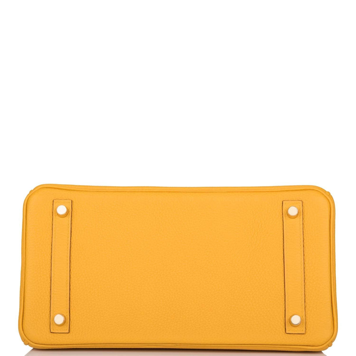 Hermes Jaune Ambre Togo Birkin 30cm Gold Hardware Crowned Bag