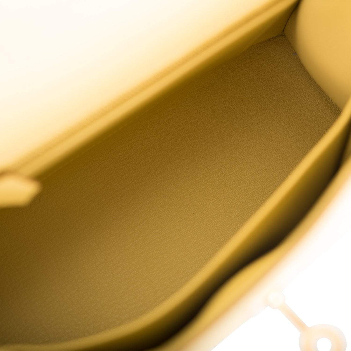 Hermes Jaune Poussin Epsom Sellier Kelly 25cm Gold Hardware Crowned Bag