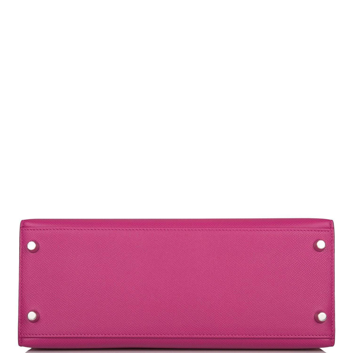 Hermes Kelly 28cm Bi-Color Rose Pourpre and Rose Jaipur Epsom Sellier Brushed Palladium Hardware Crowned Bag
