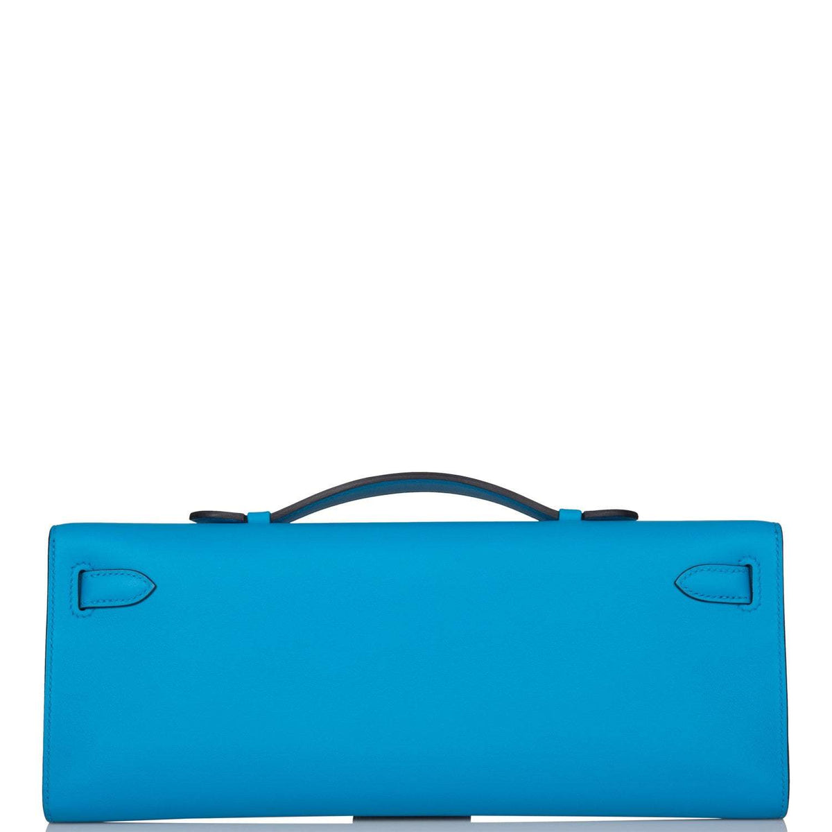Hermes Kelly Cut Bleu Frida Swift Gold Hardware Crowned Bag