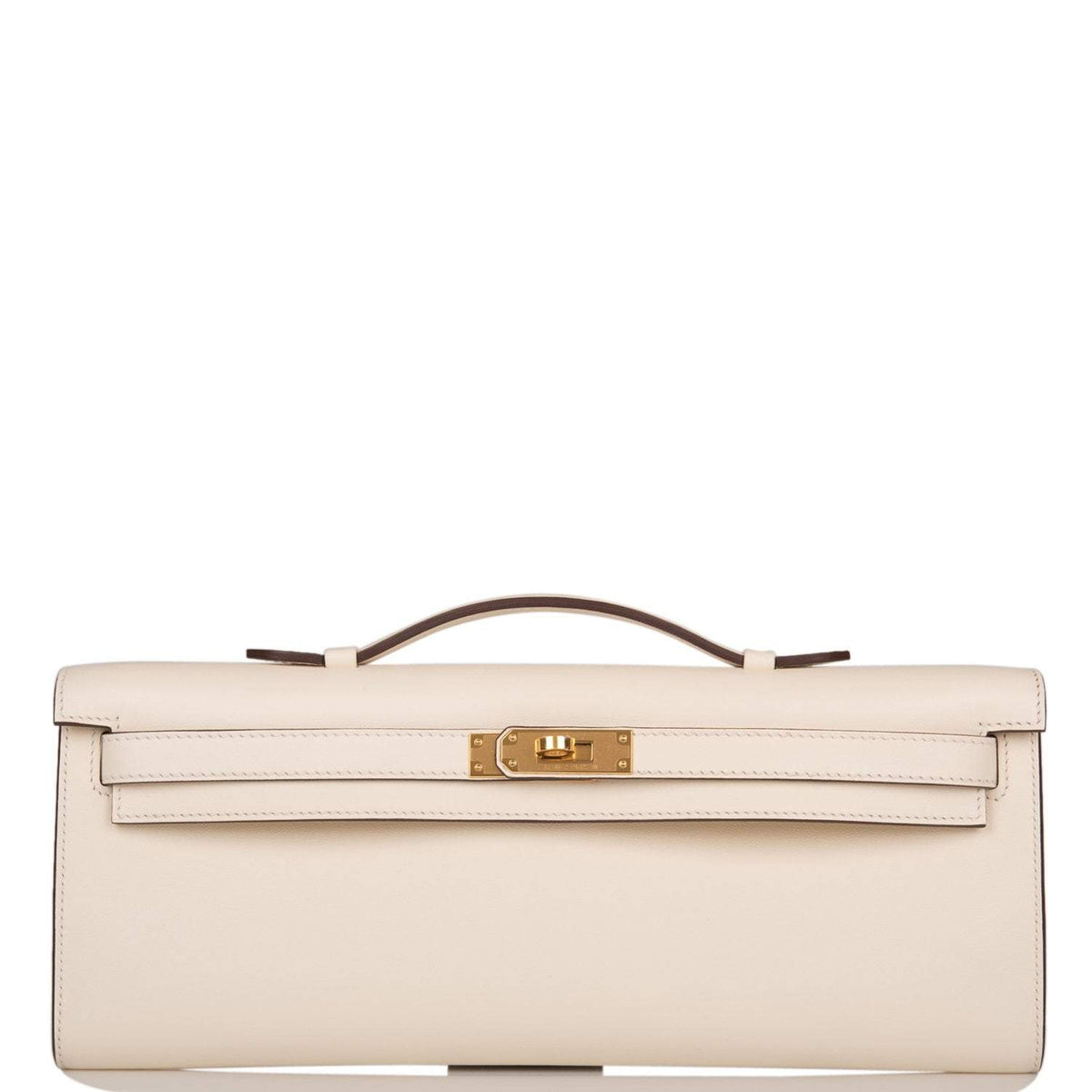 Hermes Kelly Cut Nata Swift Gold Hardware Crowned Bag