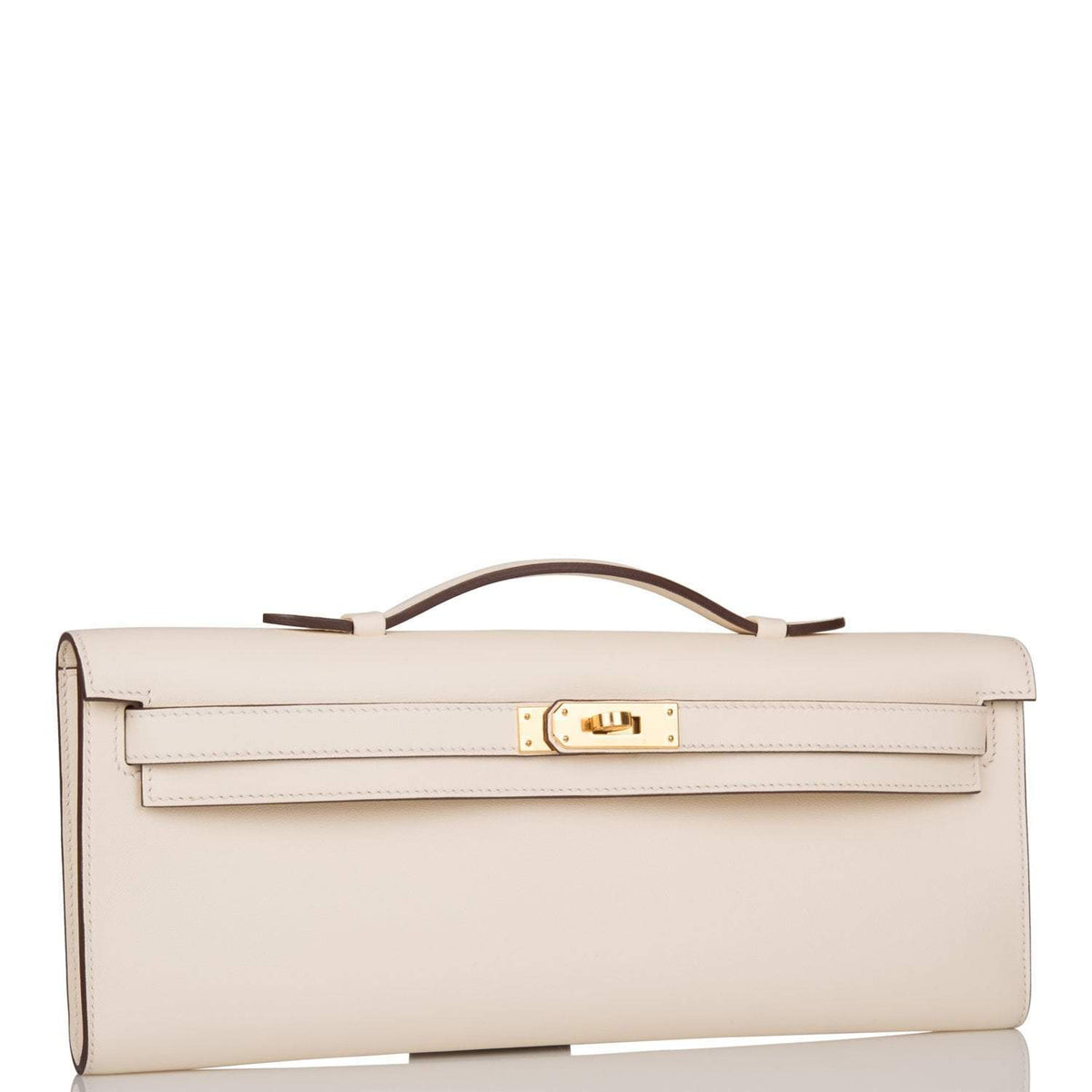 Hermes Kelly Cut Nata Swift Gold Hardware Crowned Bag