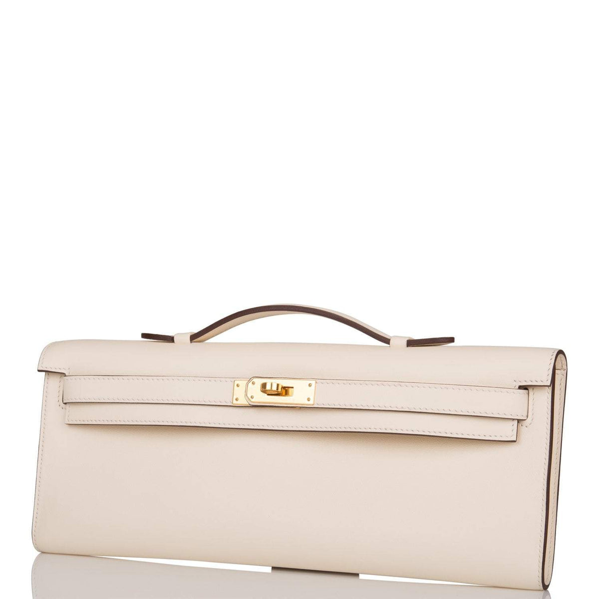 Hermes Kelly Cut Nata Swift Gold Hardware Crowned Bag
