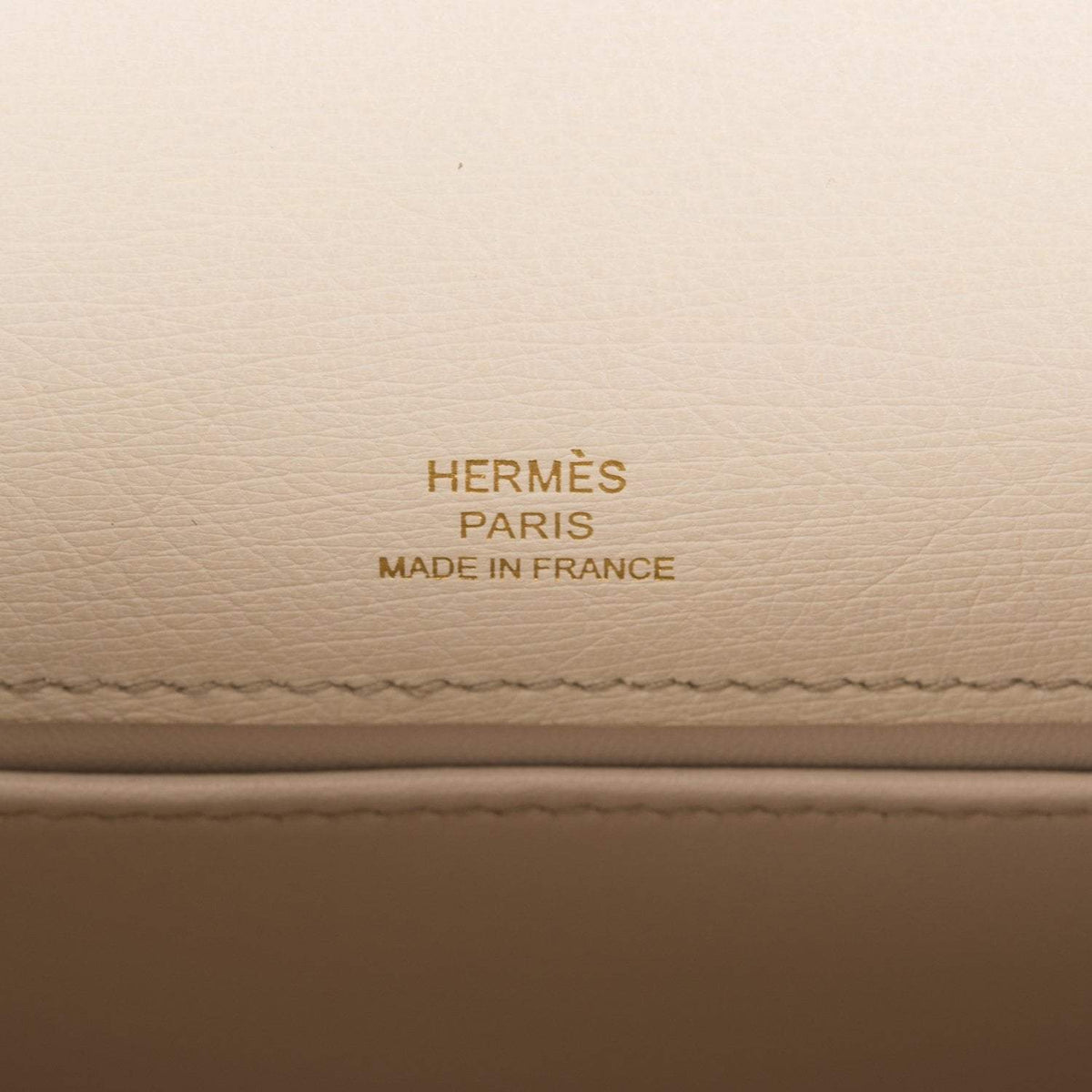 Hermes Kelly Pochette Beton Ostrich Gold Hardware Crowned Bag