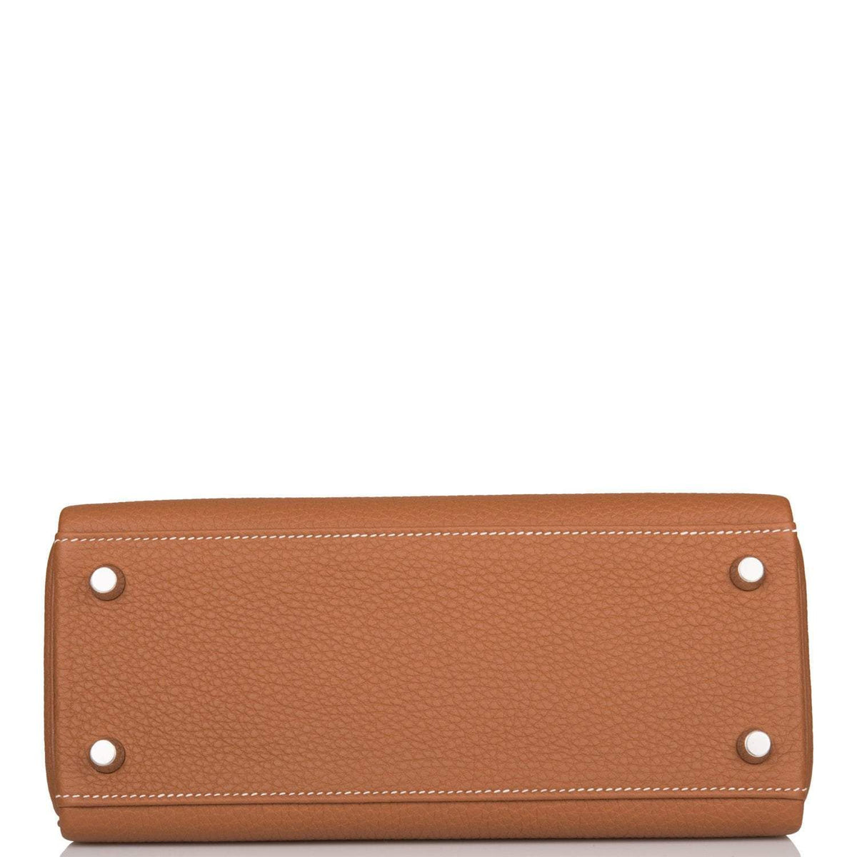 Hermes Kelly Retourne 25 Gold Togo Palladium Hardware Crowned Bag
