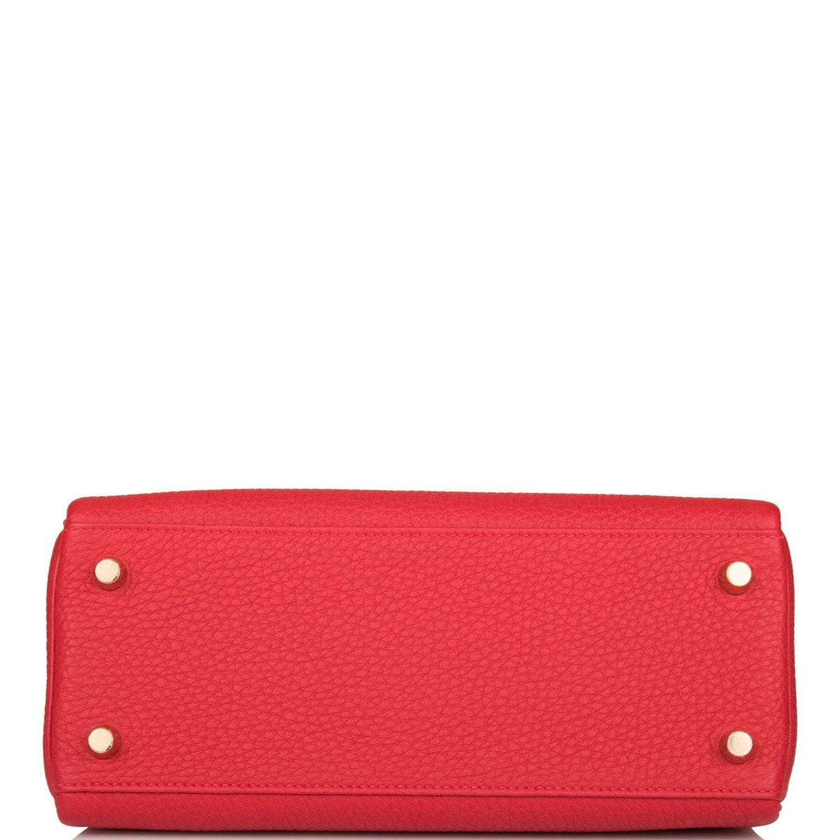 Hermes Kelly Retourne 25 Rouge Casaque Togo Gold Hardware Crowned Bag