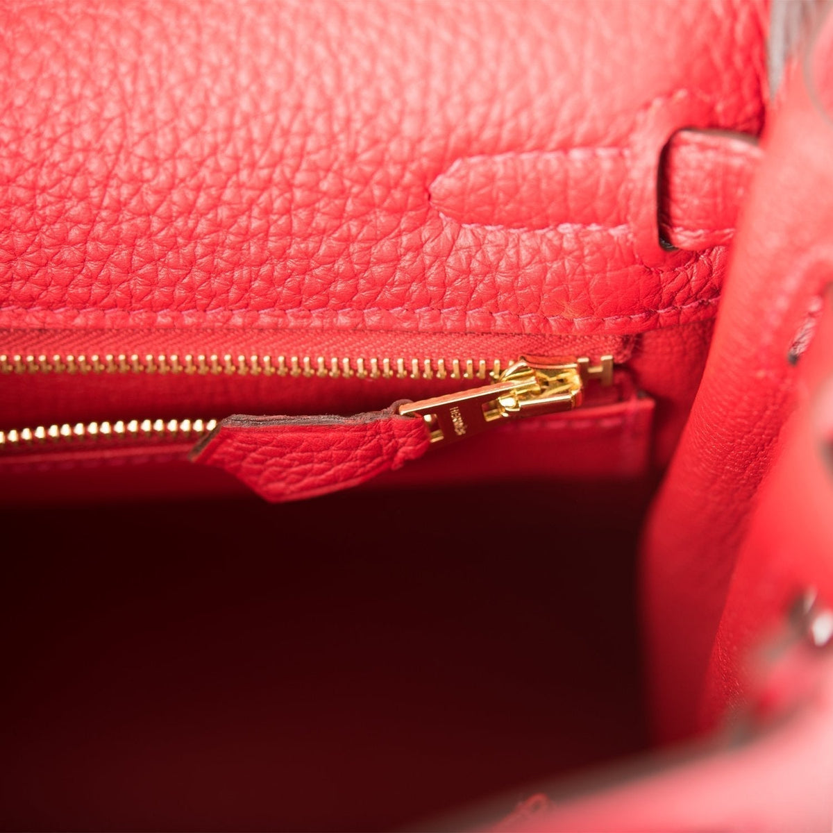 Hermes Kelly Retourne 25 Rouge Casaque Togo Gold Hardware Crowned Bag