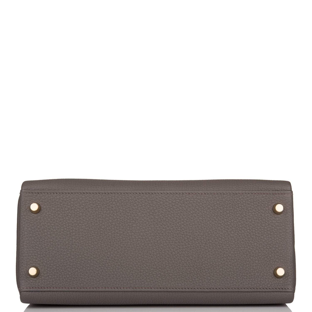Hermes Kelly Retourne 28 Etain Togo Gold Hardware Crowned Bag