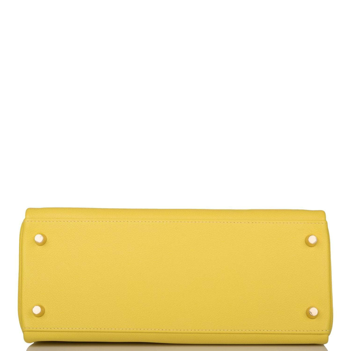 Hermes Kelly Retourne 28 Lime Evercolor Gold Hardware Crowned Bag