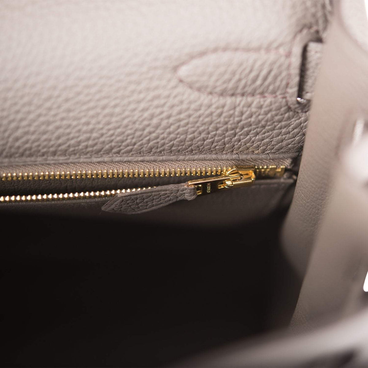 Hermes Kelly Retourne 32 Etain Togo Gold Hardware Crowned Bag