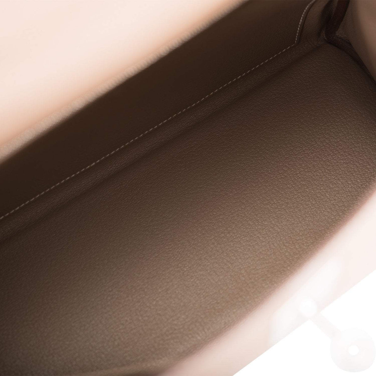 Hermes Kelly Retourne 32 Etoupe Togo Palladium Hardware Crowned Bag
