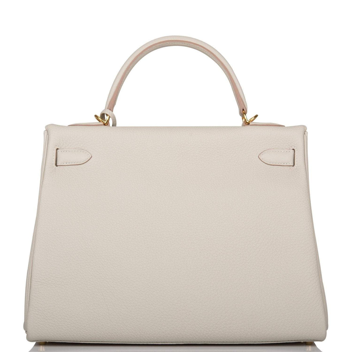 Hermes Kelly Retourne 32 Gris Perle Togo Gold Hardware Crowned Bag