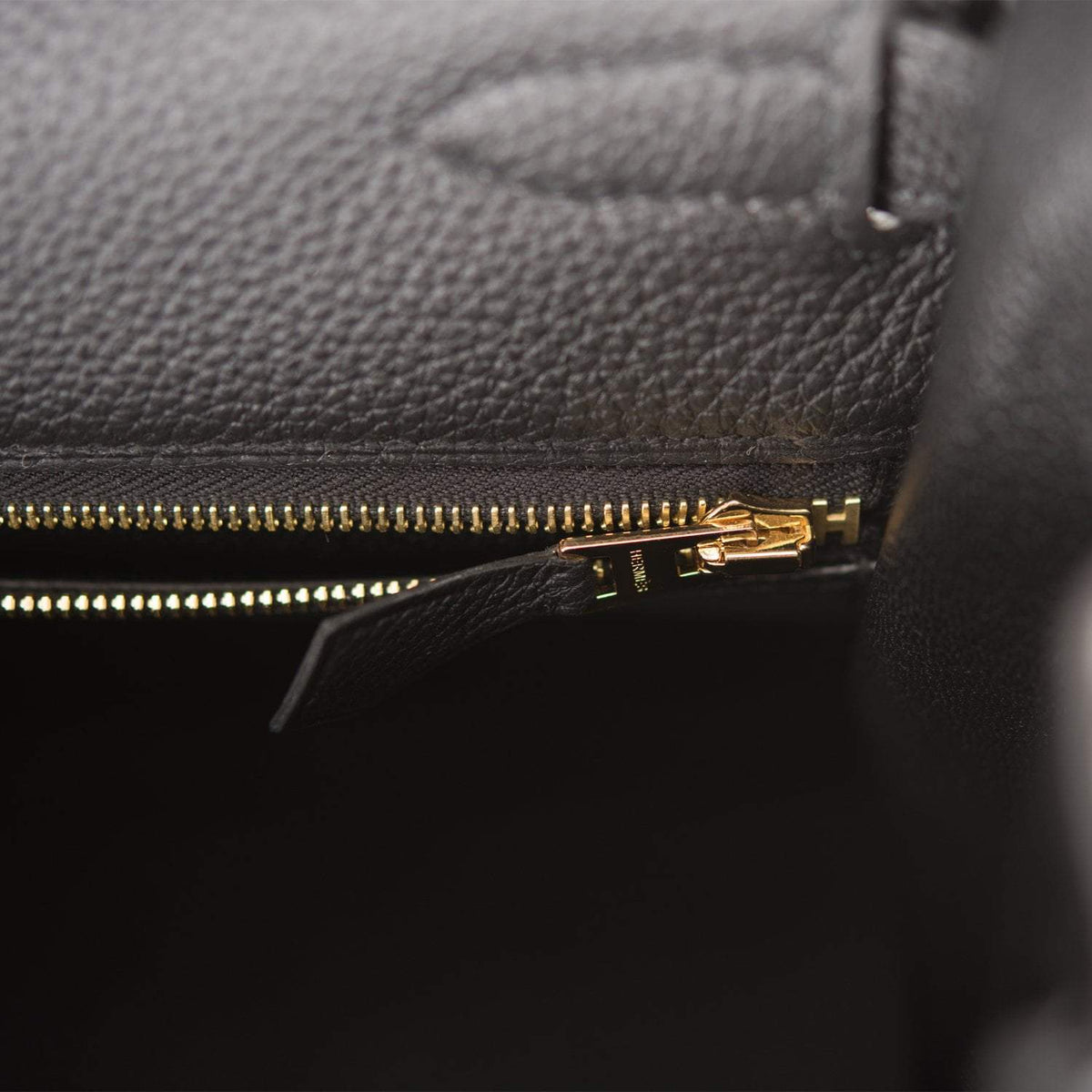 Hermes Kelly Retourne 32cm Black Togo Gold Hardware Crowned Bag