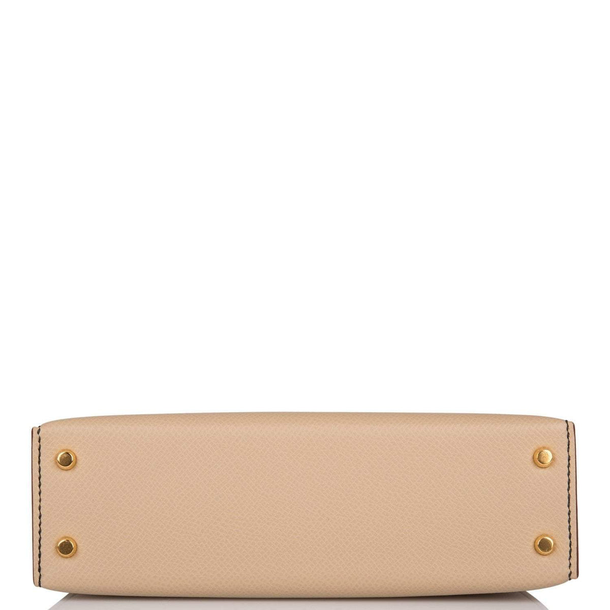 Hermes Kelly Sellier 20 Trench and Gold Epsom Gold Hardware Crowned Bag
