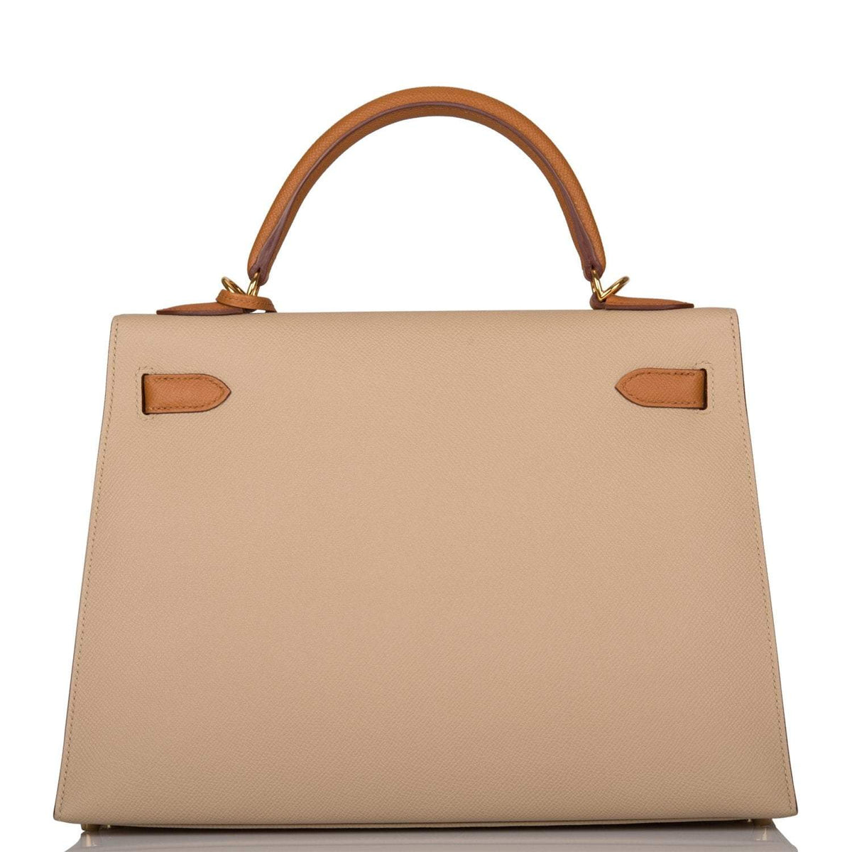 Hermes Kelly Sellier 32cm Gold and Trench Epsom Gold Hardware Crowned Bag