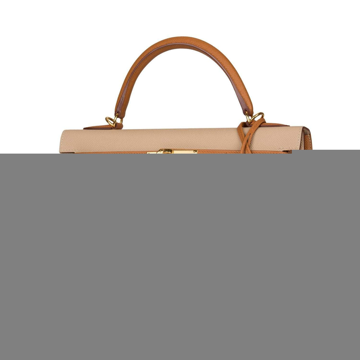 Hermes Kelly Sellier 32cm Gold and Trench Epsom Gold Hardware Crowned Bag
