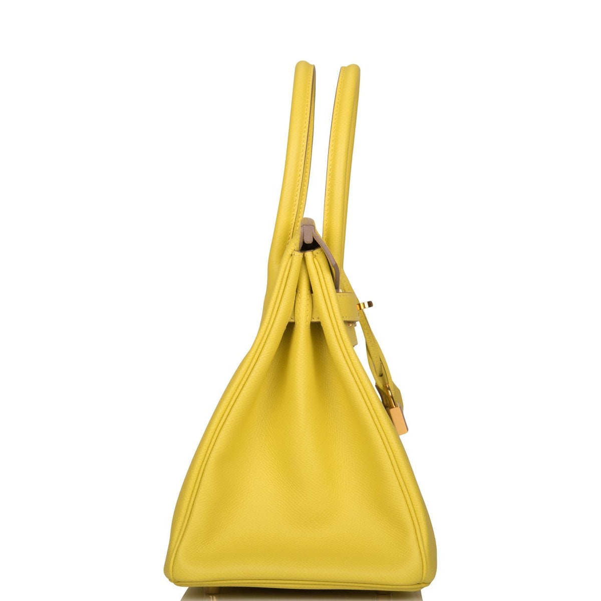 Hermes Lime Epsom Birkin 30cm Gold Hardware Crowned Bag