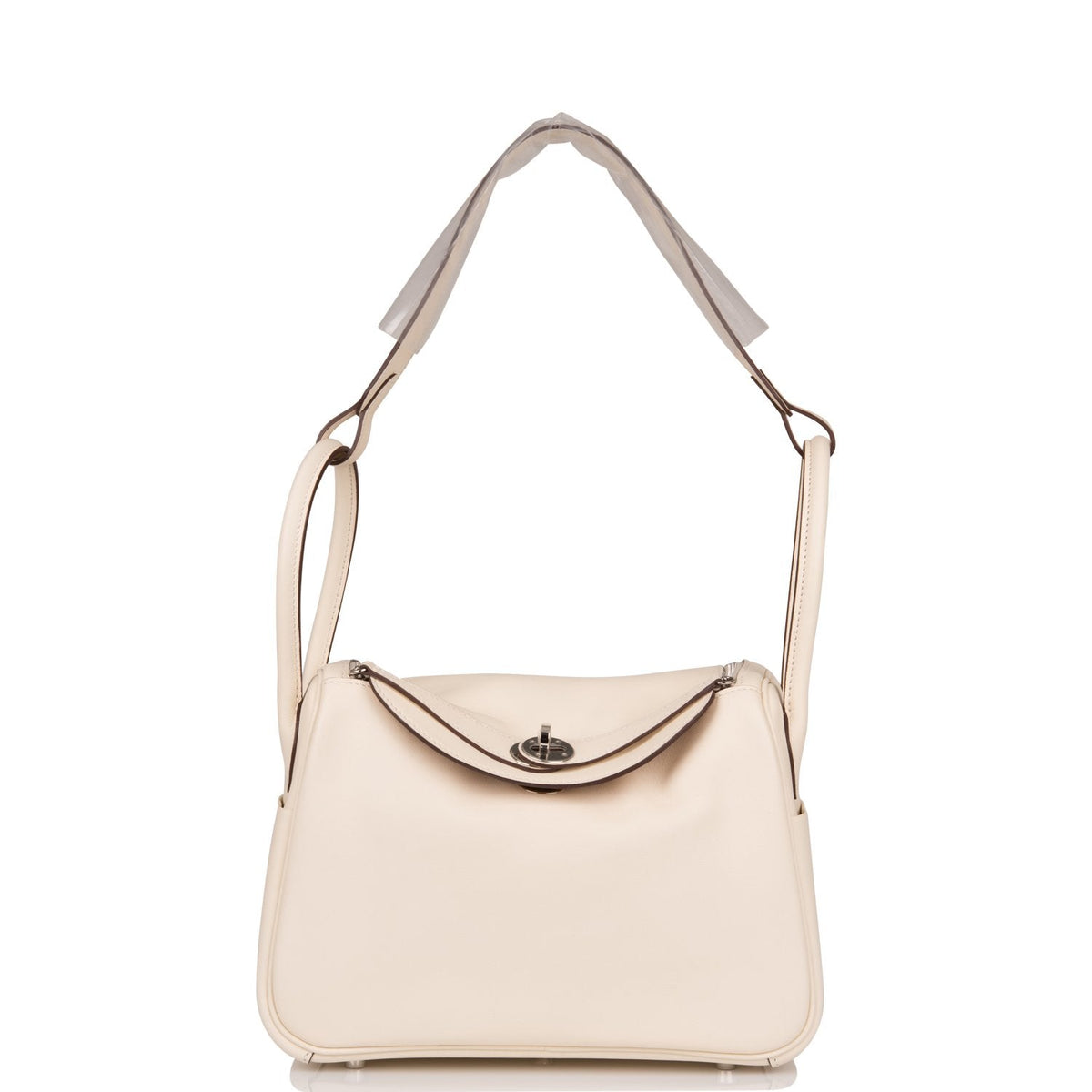 Hermes Lindy 26cm Nata Verso Swift Palladium Hardware Crowned Bag