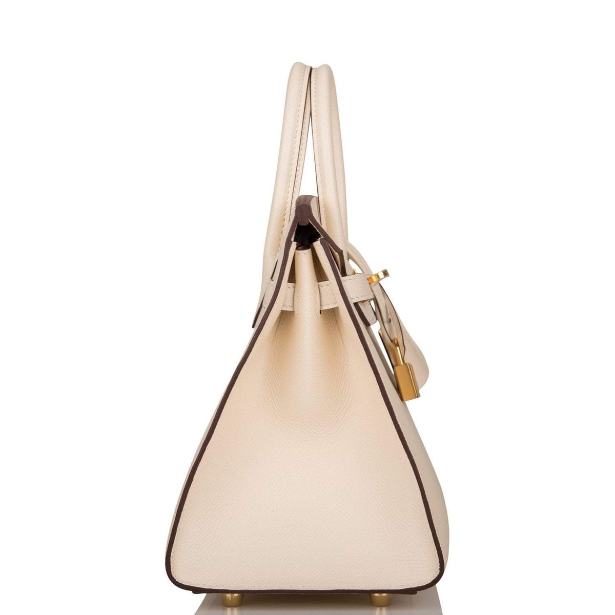 Hermes Nata Epsom Sellier Birkin 25cm Gold Hardware Crowned Bag