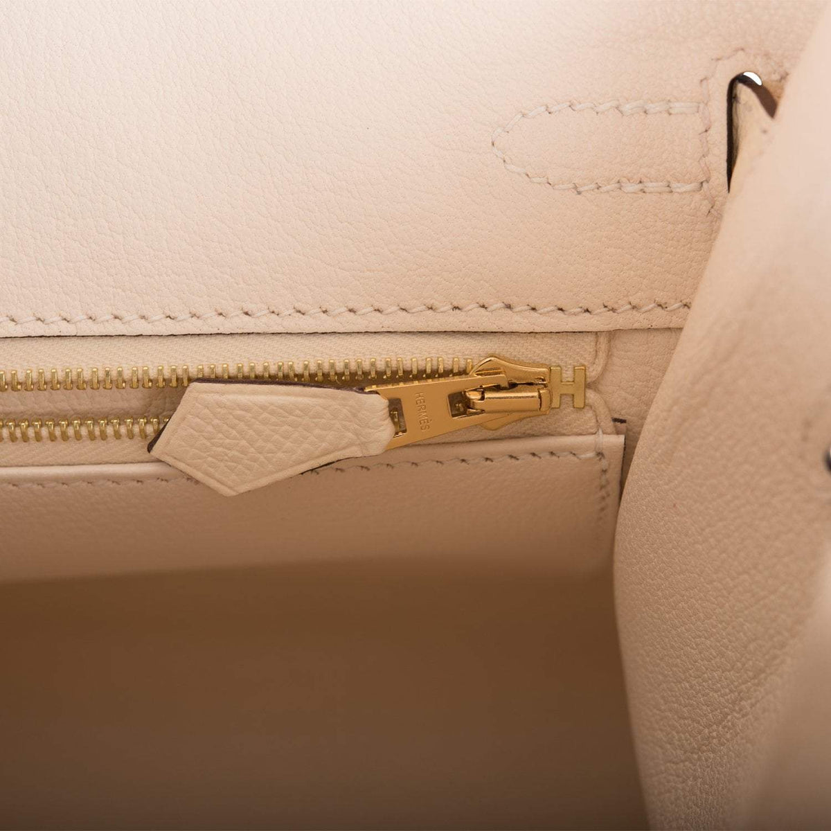 Hermes Nata Epsom Sellier Birkin 25cm Gold Hardware Crowned Bag