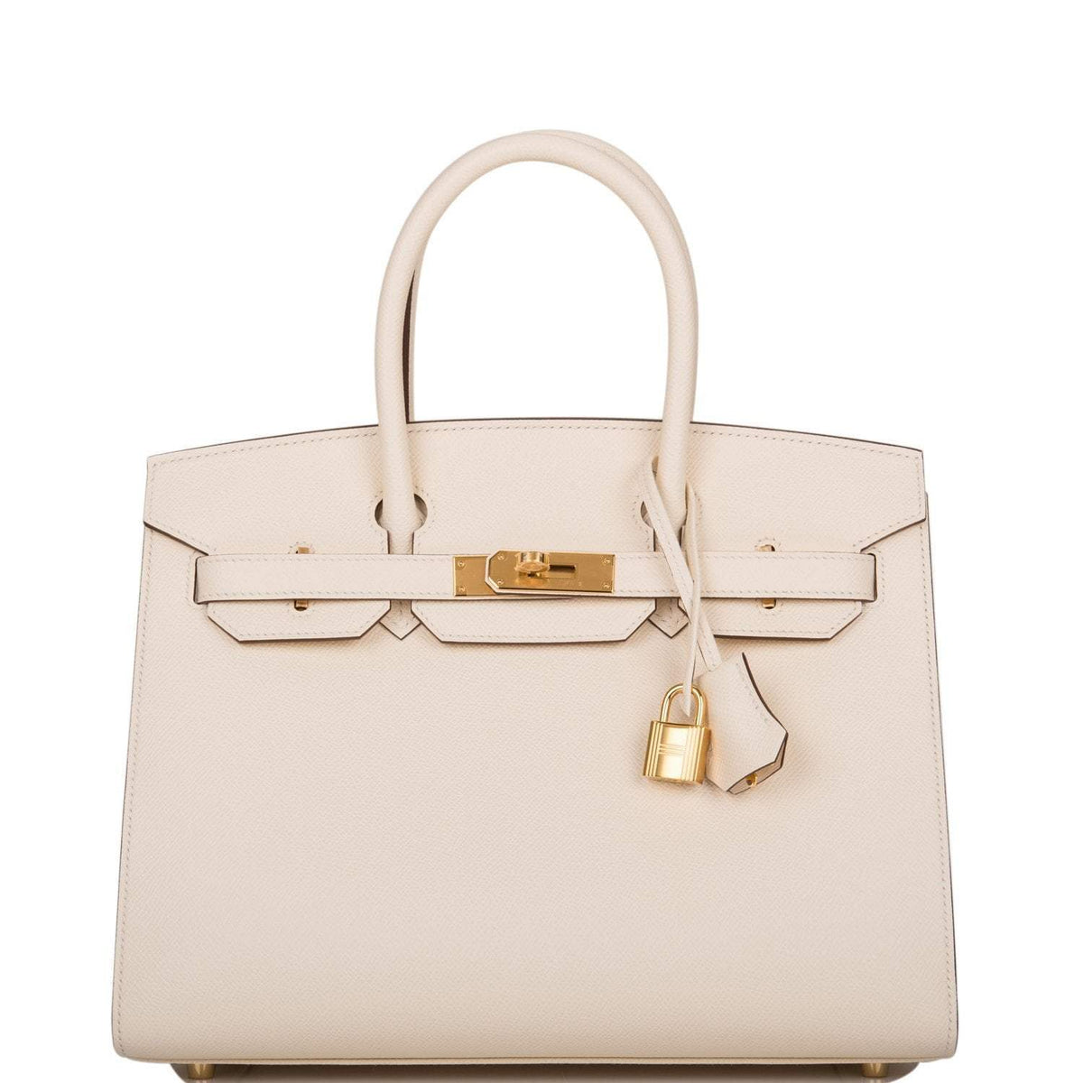 Hermes Nata Epsom Sellier Birkin 30cm Gold Hardware Crowned Bag