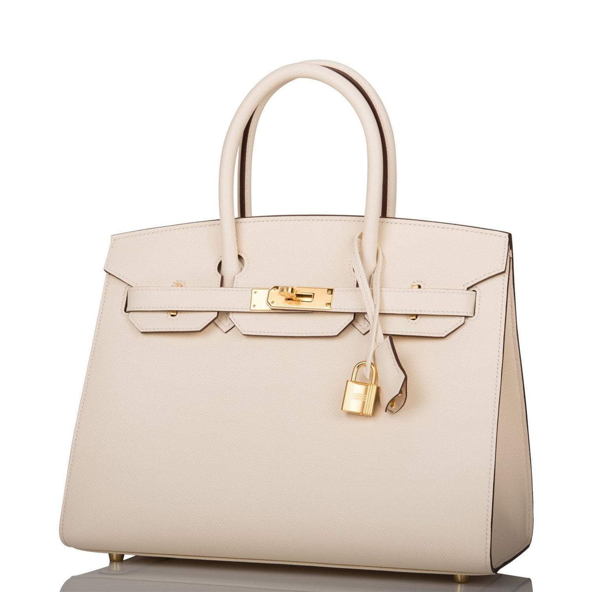 Hermes Nata Epsom Sellier Birkin 30cm Gold Hardware Crowned Bag