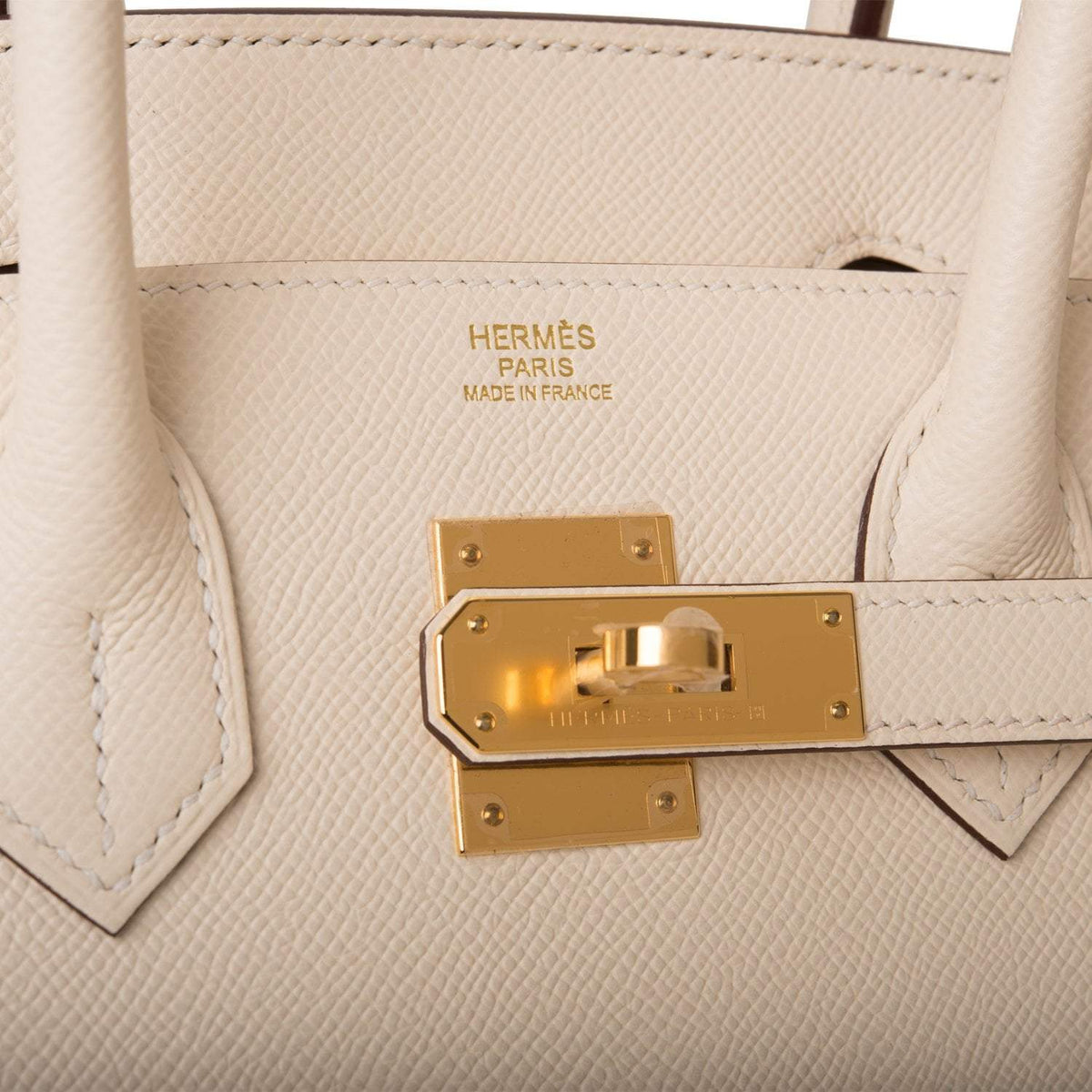 Hermes Nata Epsom Sellier Birkin 30cm Gold Hardware Crowned Bag