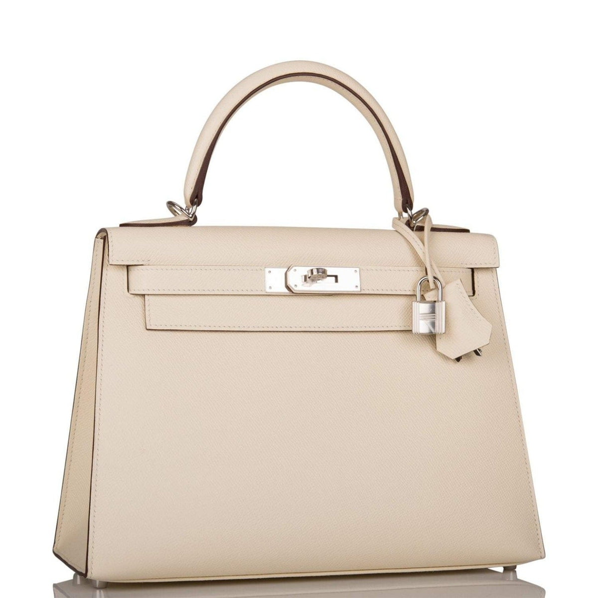 Hermes Nata Verso Epsom Sellier Kelly 28cm Palladium Hardware Crowned Bag