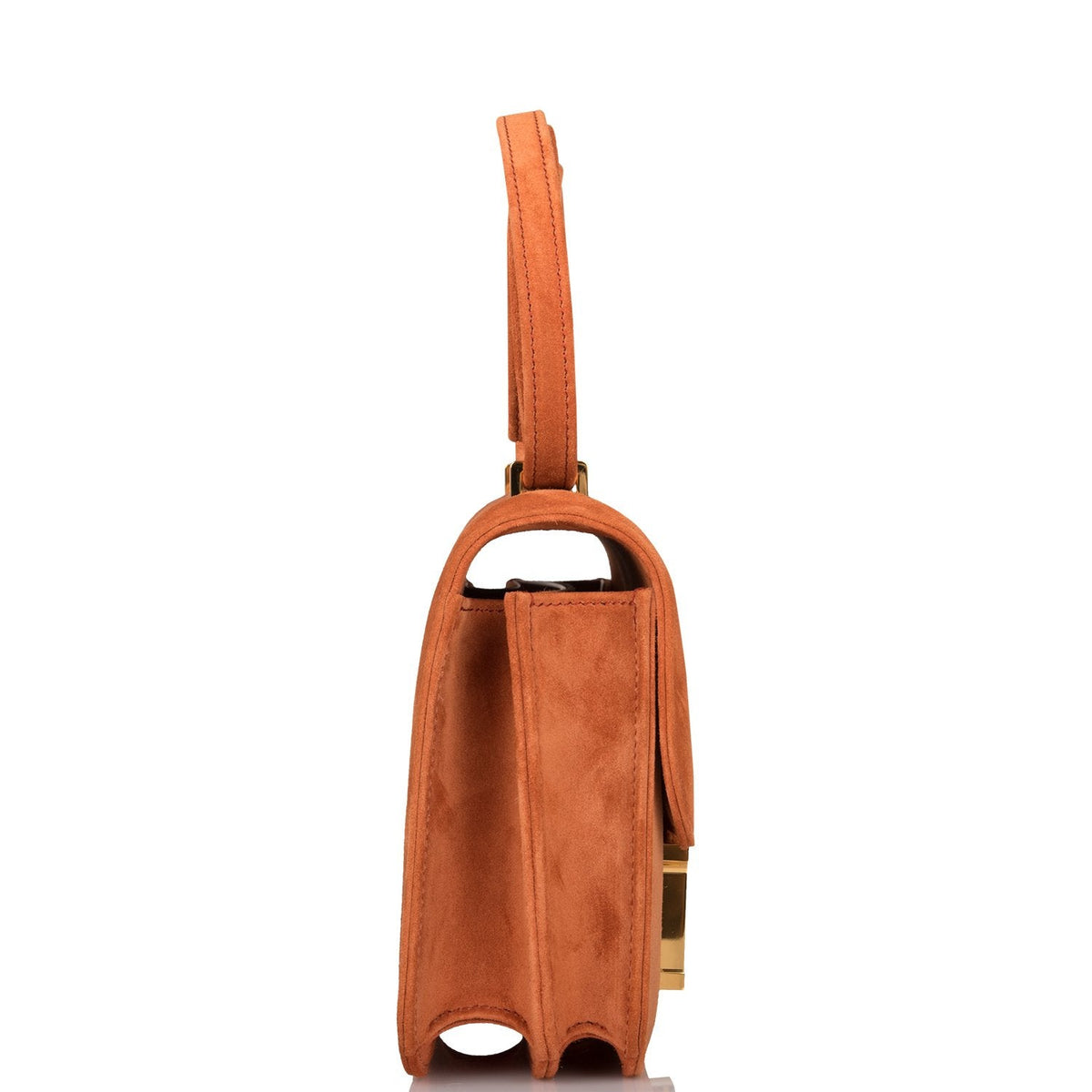 Hermes Paprika Doblis Mini Constance 18cm Gold Hardware Crowned Bag