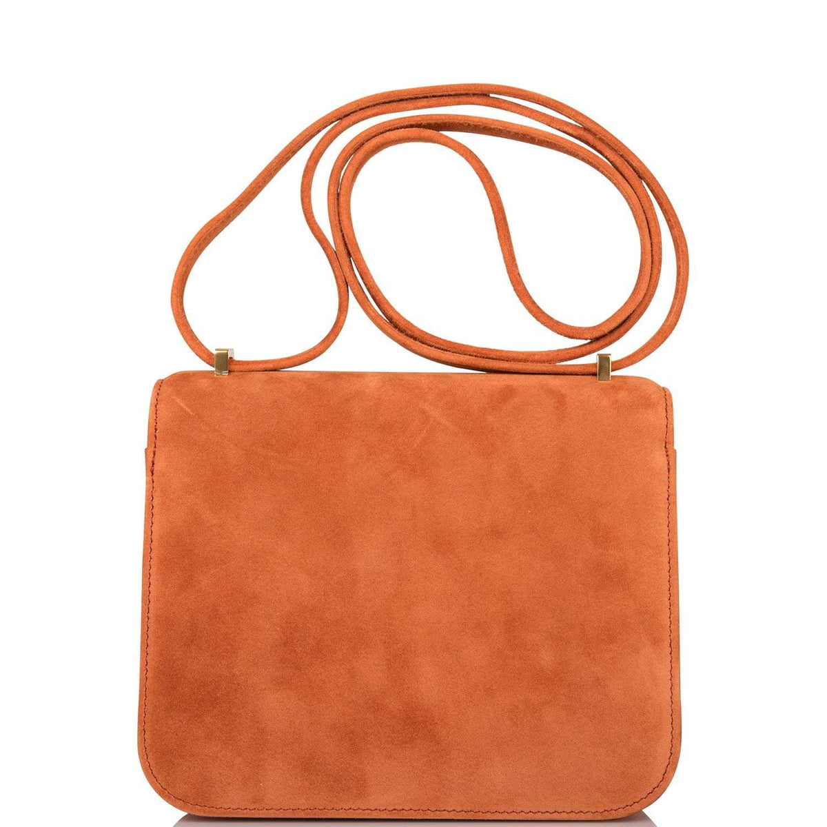Hermes Paprika Doblis Mini Constance 18cm Gold Hardware Crowned Bag