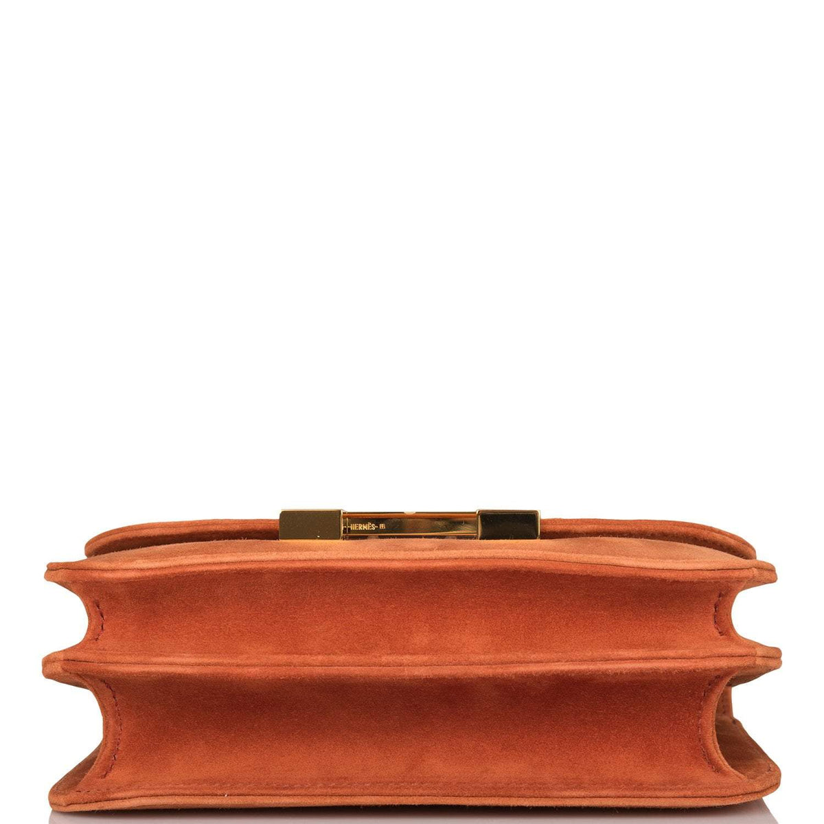 Hermes Paprika Doblis Mini Constance 18cm Gold Hardware Crowned Bag
