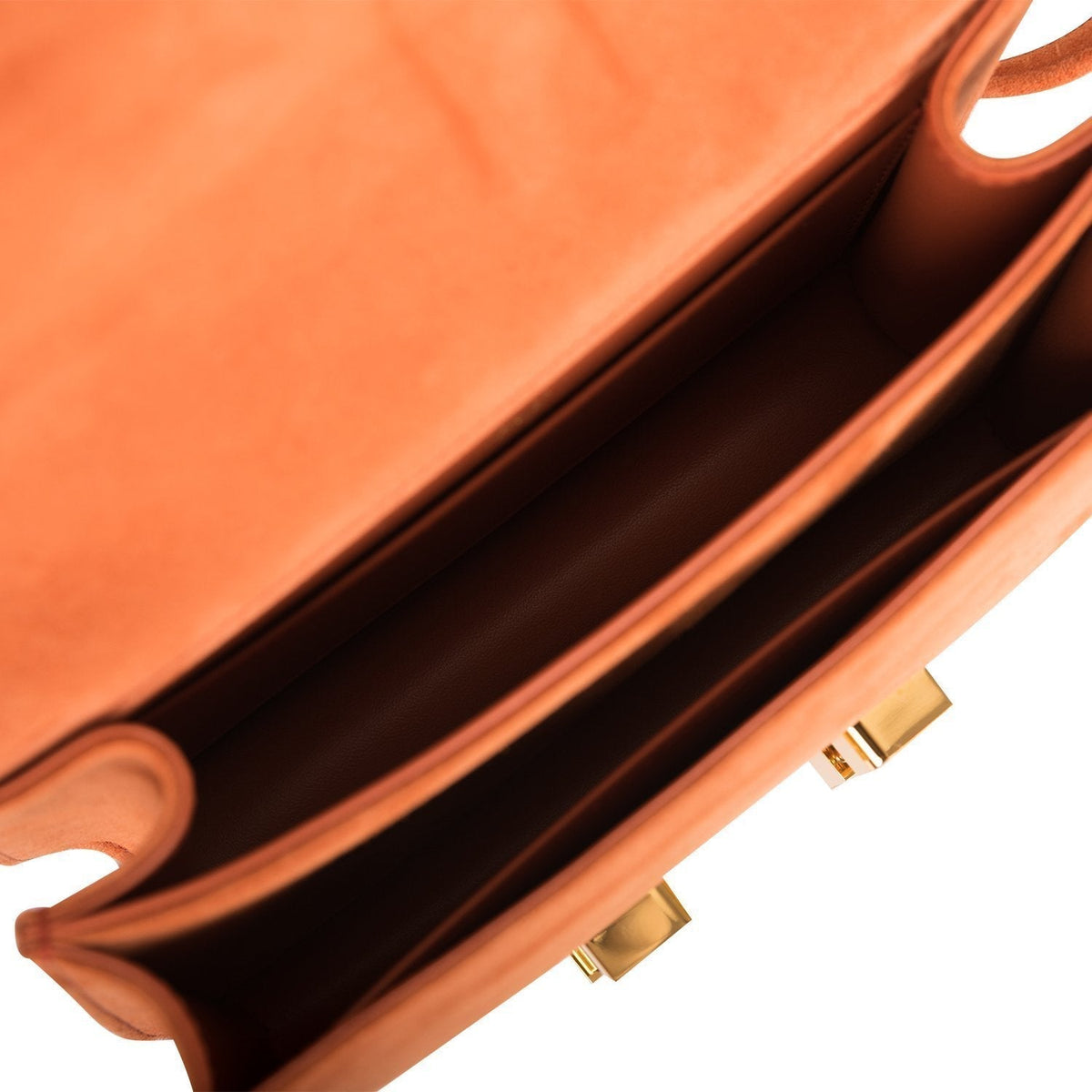 Hermes Paprika Doblis Mini Constance 18cm Gold Hardware Crowned Bag