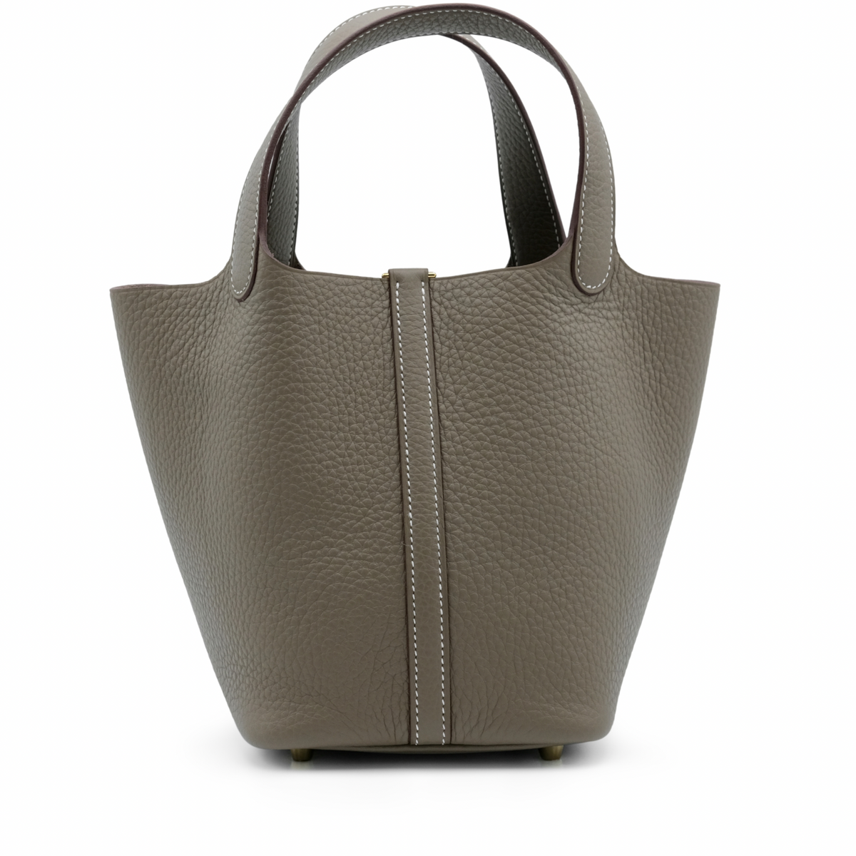 Hermes Picotin Lock 18 Clemence Etoupe Crowned Bag