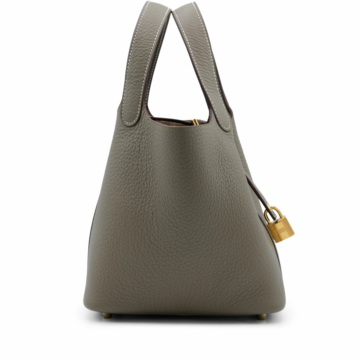 Hermes Picotin Lock 18 Clemence Etoupe Crowned Bag