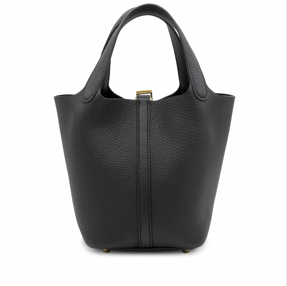 Hermes Picotin Lock 18 Clemence Noir Black Crowned Bag