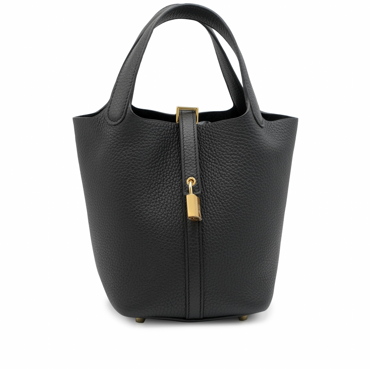 Hermes Picotin Lock 18 Clemence Noir Black Crowned Bag